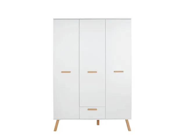 trendteam Mats 3TR 1SK Kleiderschrank weiß 3-türig