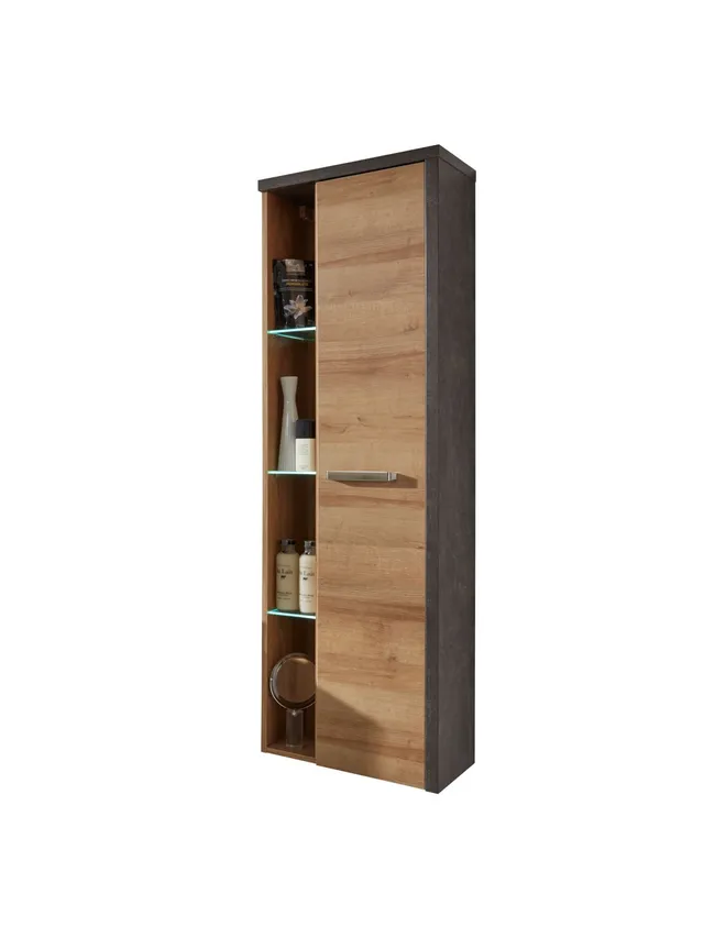 trendteam Bay TA R Hängeschrank honig Eiche Riviera Beton