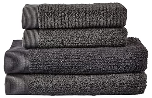 Zone Denmark Classic Handtuchset 4er Anthracite Baumwolle