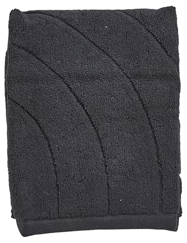Zone Denmark Time Gästehandtuch 50x70 Schwarz Baumwolle