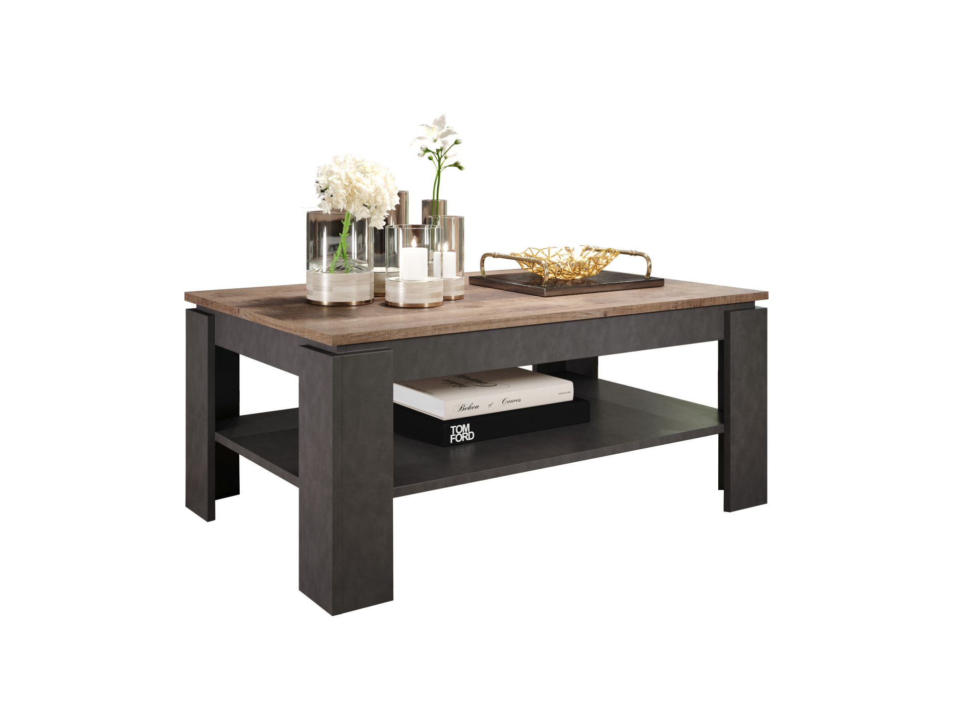trendteam Universal Couchtisch dunkelgrau Wohnzimmertisch