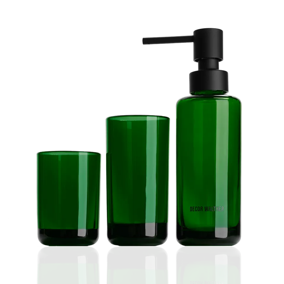 Decor Walther Classic Pop Up Seifenspender Grün Glas