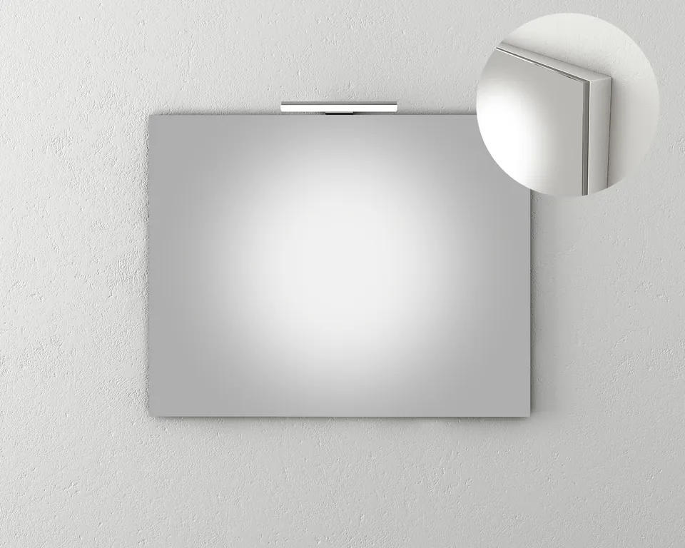 DROP Martinidis Mirrors Spiegel mit Holzbasis Badspiegel