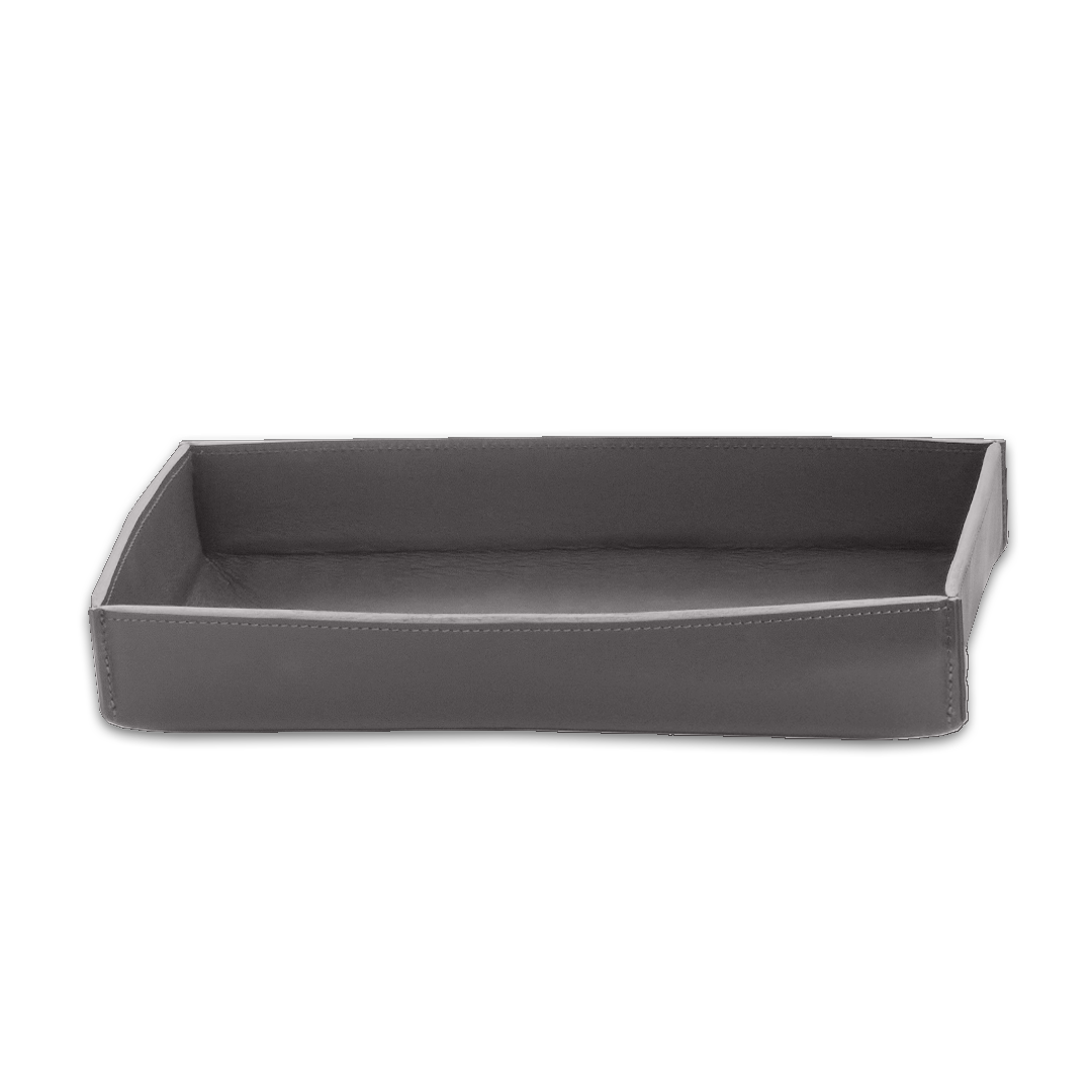 Decor Walther NAPPA TAB Tablett Small Schneeweiß Leder