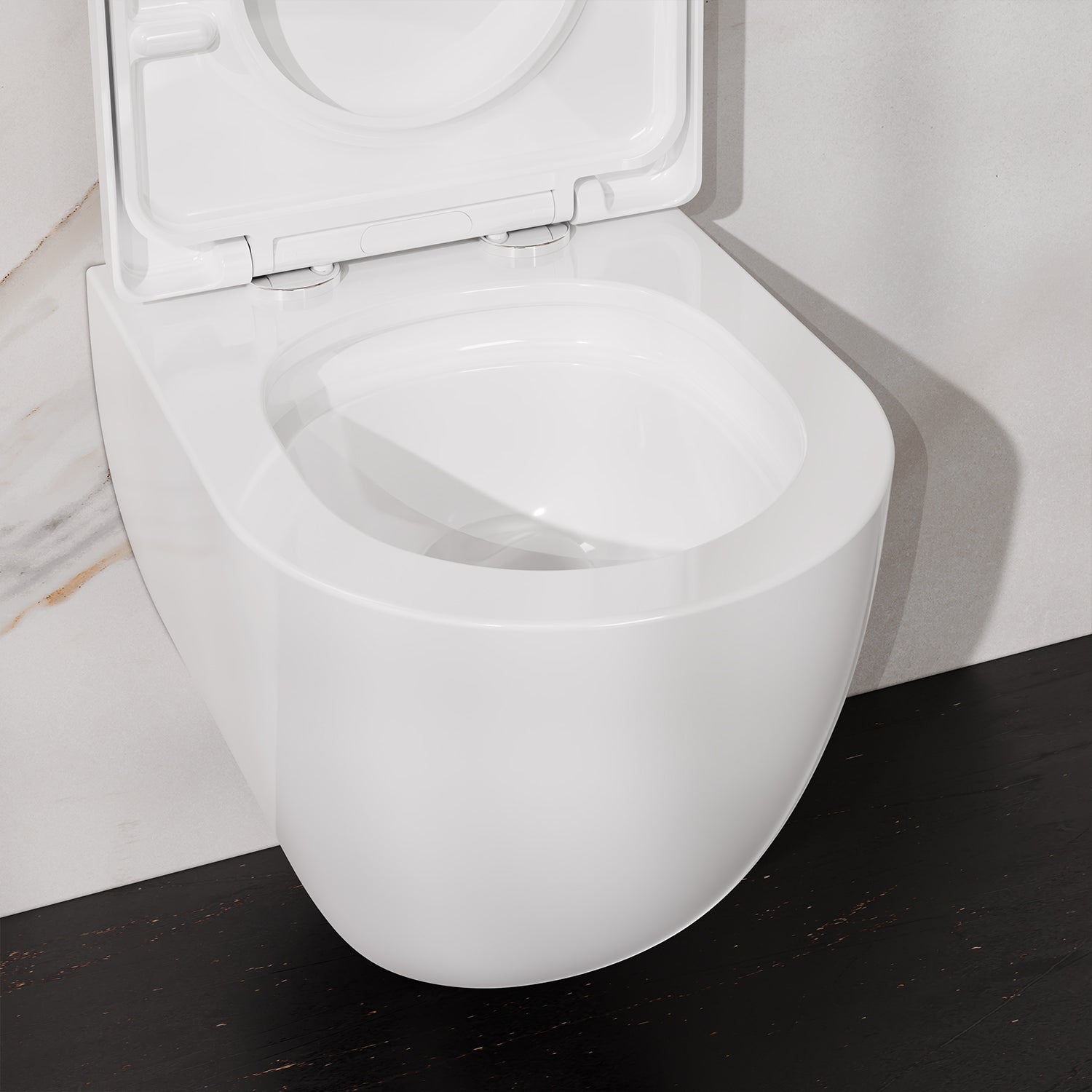 Treos Serie 810 Wand-WC Set 48 cm spülrandlos weiß