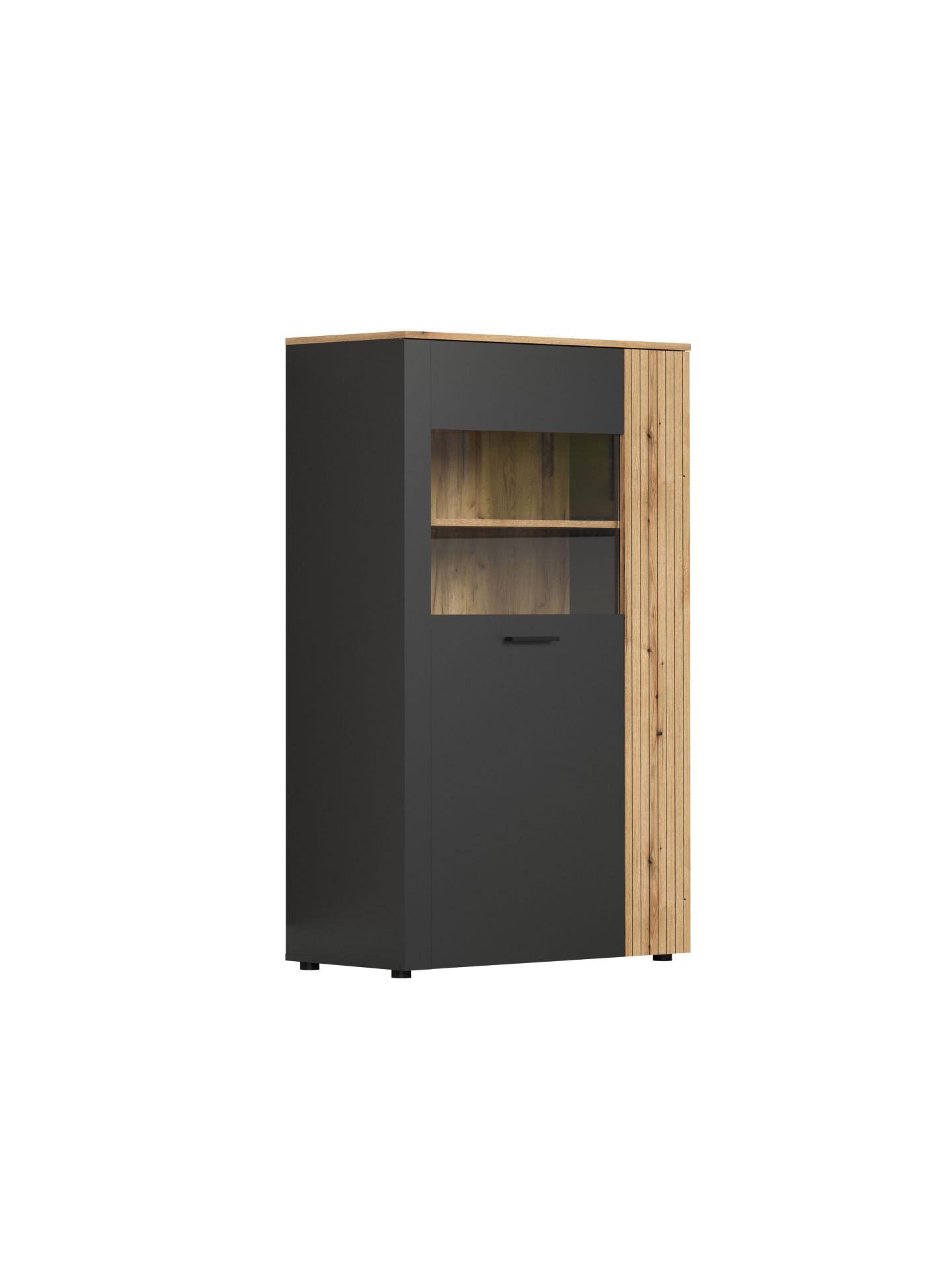 trendteam Esteban Highboard anthrazit Eiche