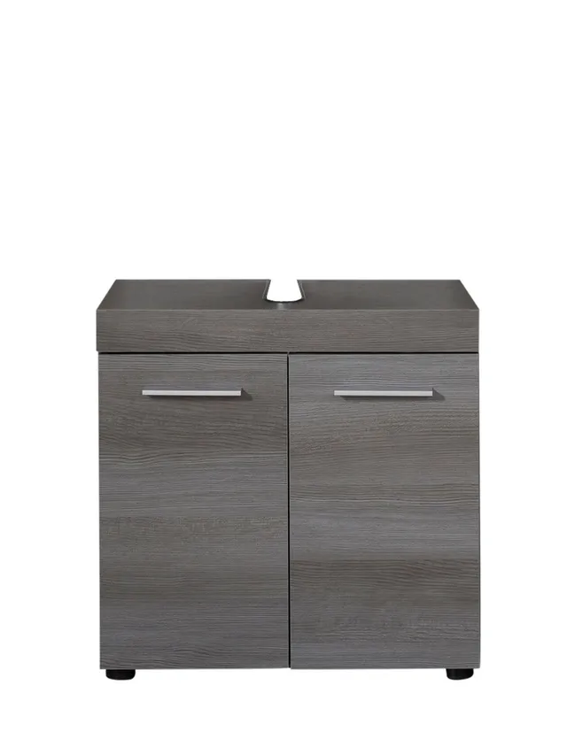 trendteam Runner Waschbeckenunterschrank Rauchsilber