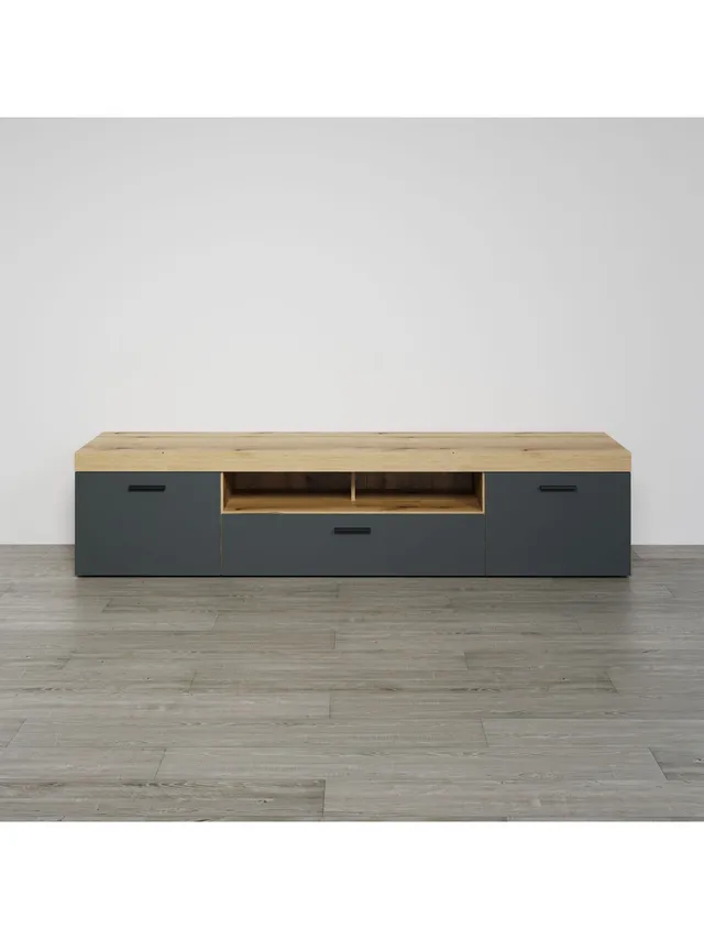 trendteam Tyler TV-Lowboard Evoke Eiche Anthrazit