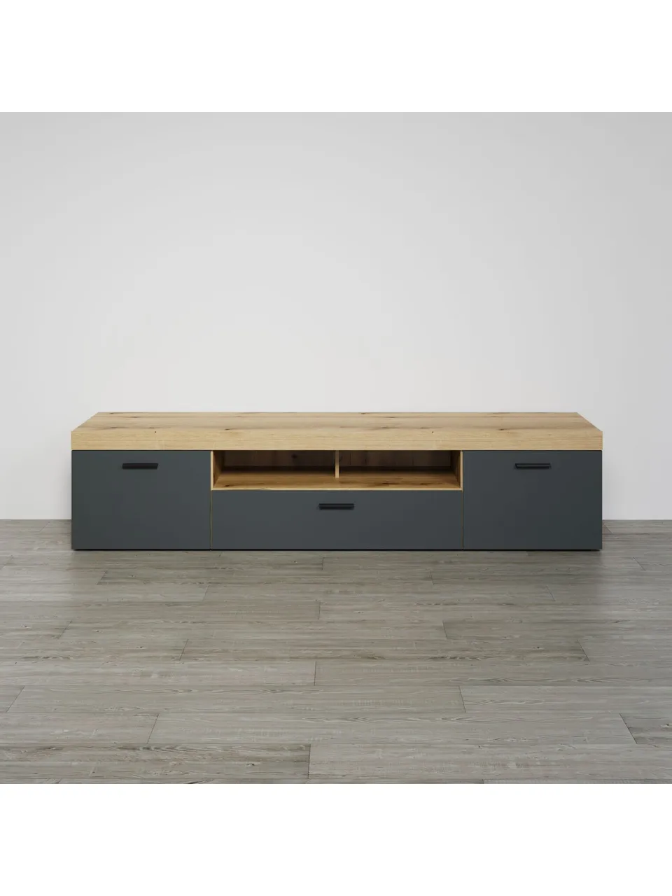 trendteam Tyler TV-Lowboard Evoke Eiche Anthrazit