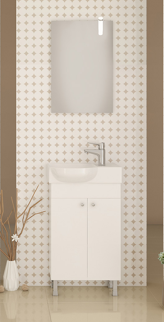 DROP Martinidis LITOS 45 Waschtischunterschrank Weiß 45 cm