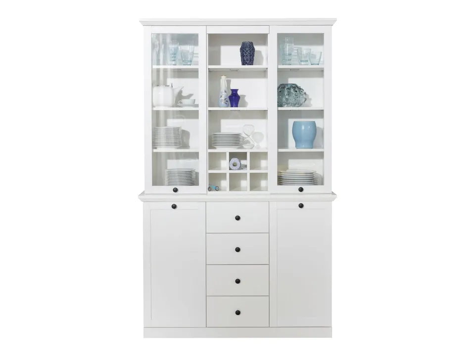 trendteam Brandson Baxter Buffet Set Weiß Dekor