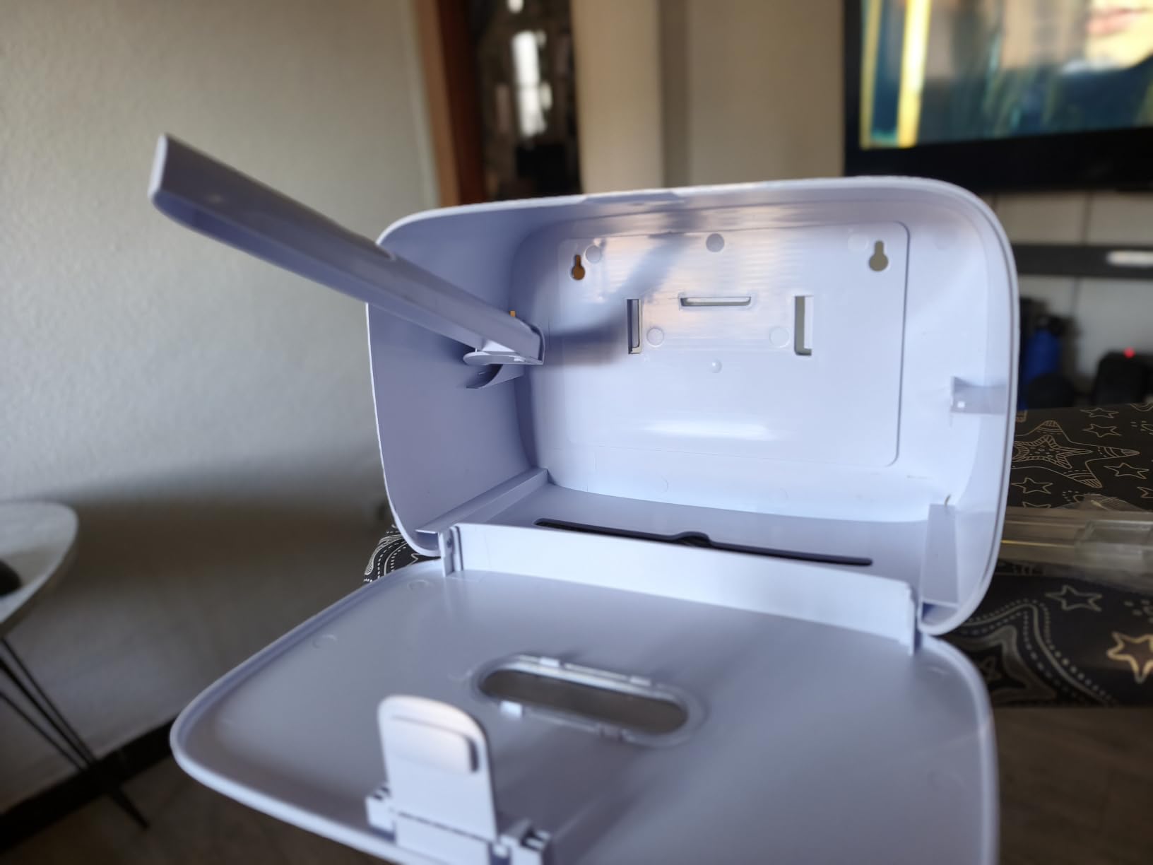 Pollock Papierhandtuchspender Weiß 2-in-1 Wandmontage ohne Bohren