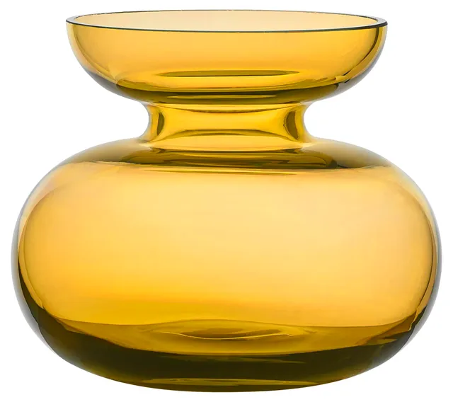 Zone Denmark Inu Vase Amber Glas 11x9 cm mundgeblasen