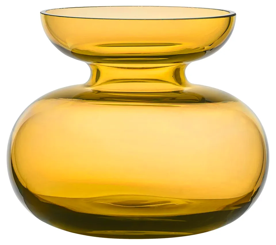 Zone Denmark Inu Vase Amber Glas 11x9 cm mundgeblasen