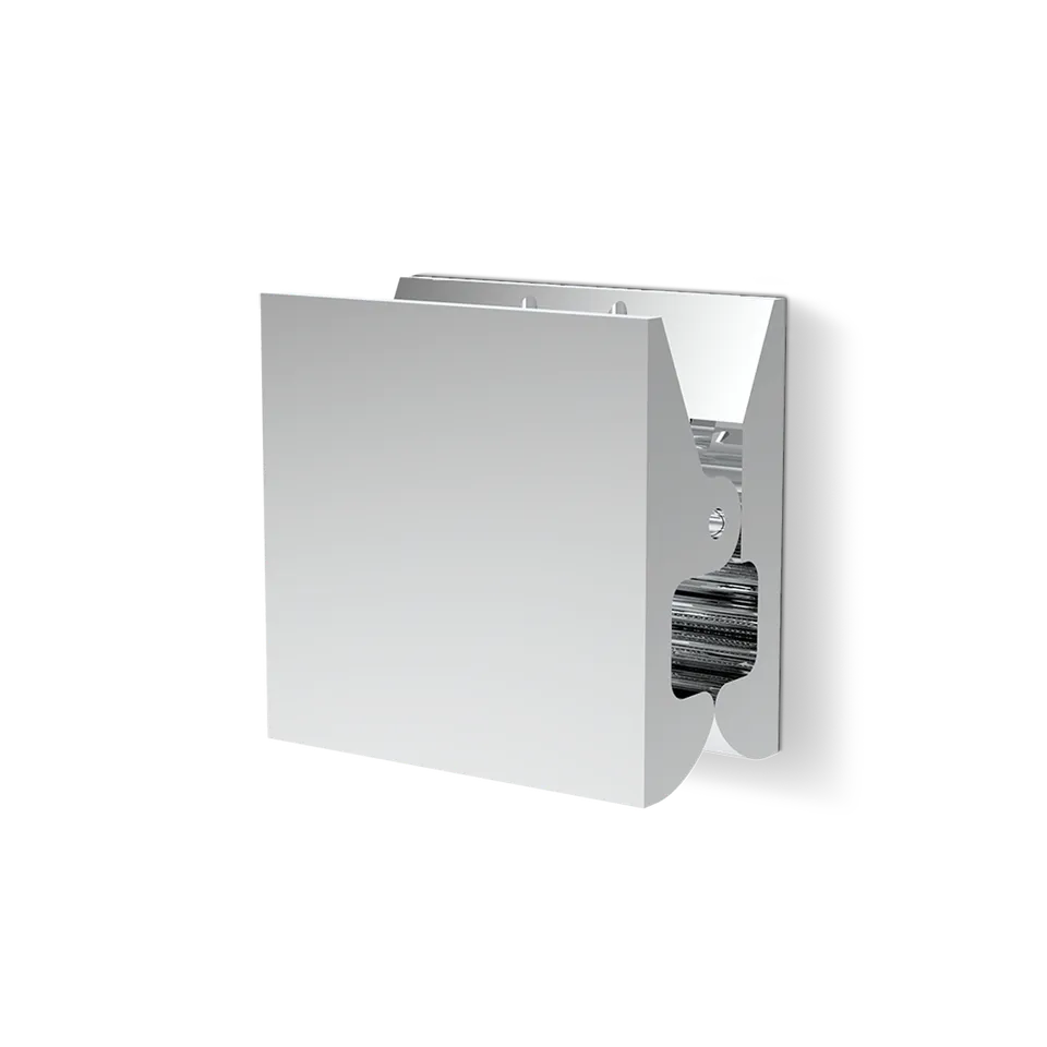 Decor Walther Classic Pinch Wandhaken Chrom Square Medium Aluminium