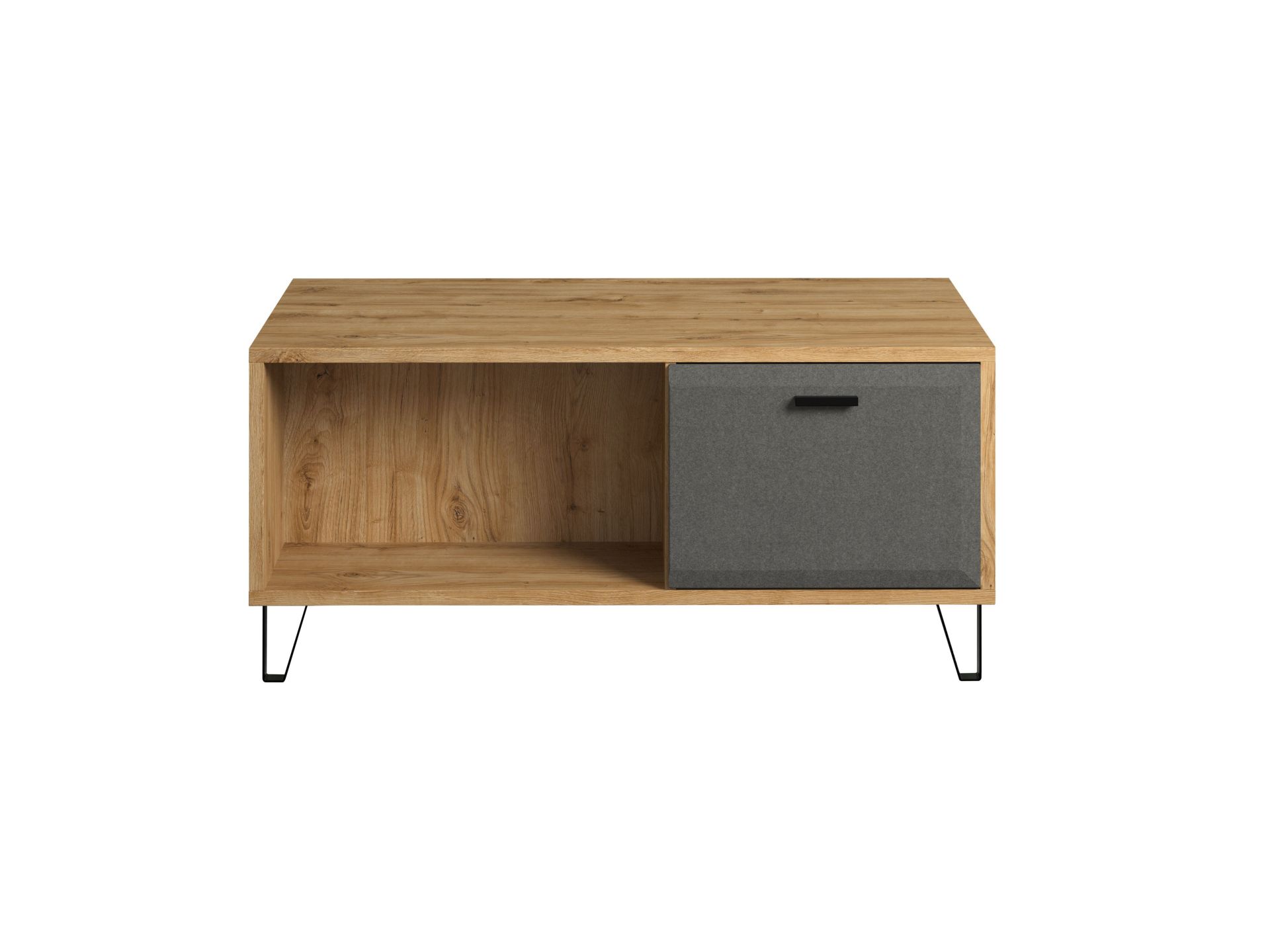 trendteam Blanshe Couchtisch Eiche Navarra filz grau