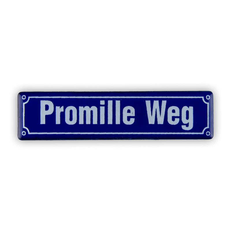 Münder Email Magnet-Shop Magnet Promille Weg 8x2 cm