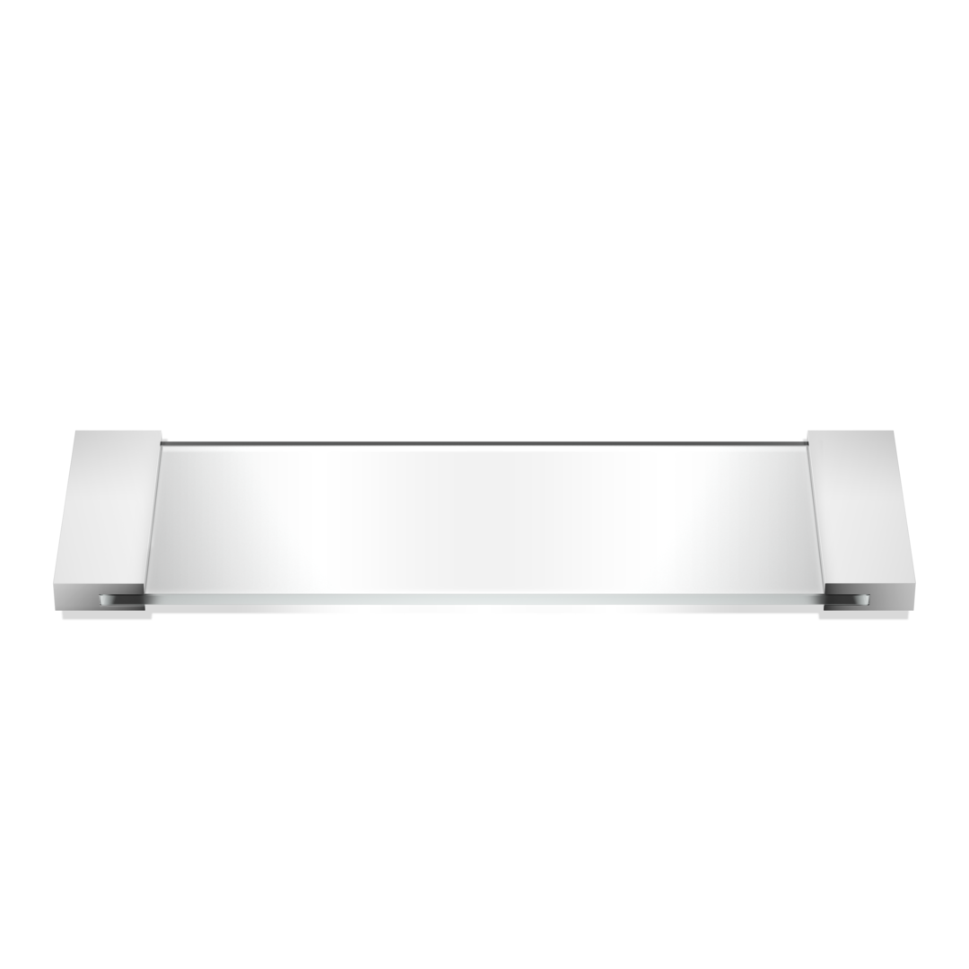 Decor Walther Classic TAB 34 Tablett Klarglas 34 cm Chrom
