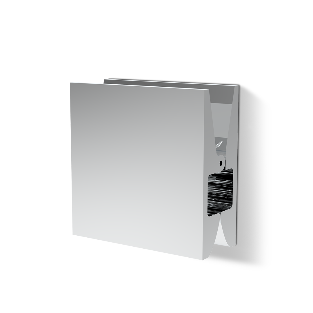 Decor Walther Classic Pinch Wandhaken Chrom Square Medium Aluminium
