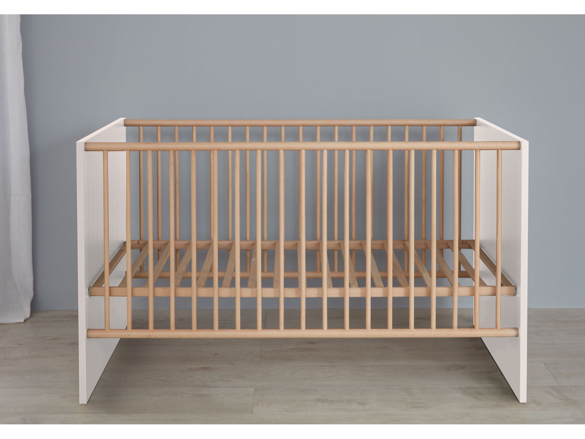 trendteam Mats Kinderbett Weiß Melamin Baby