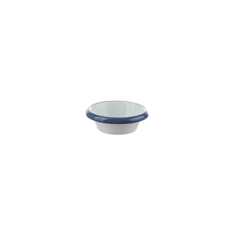 Münder Nostalgie-Geschirr Dip-Schale Gastro Line 7 cm weiß/blau