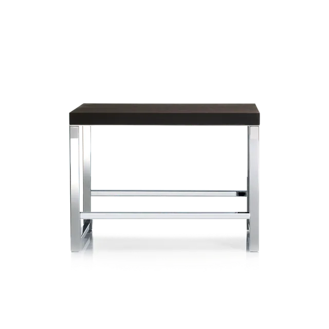 Decor Walther Onyo Wood SO Hocker Edelstahl Hellbraun