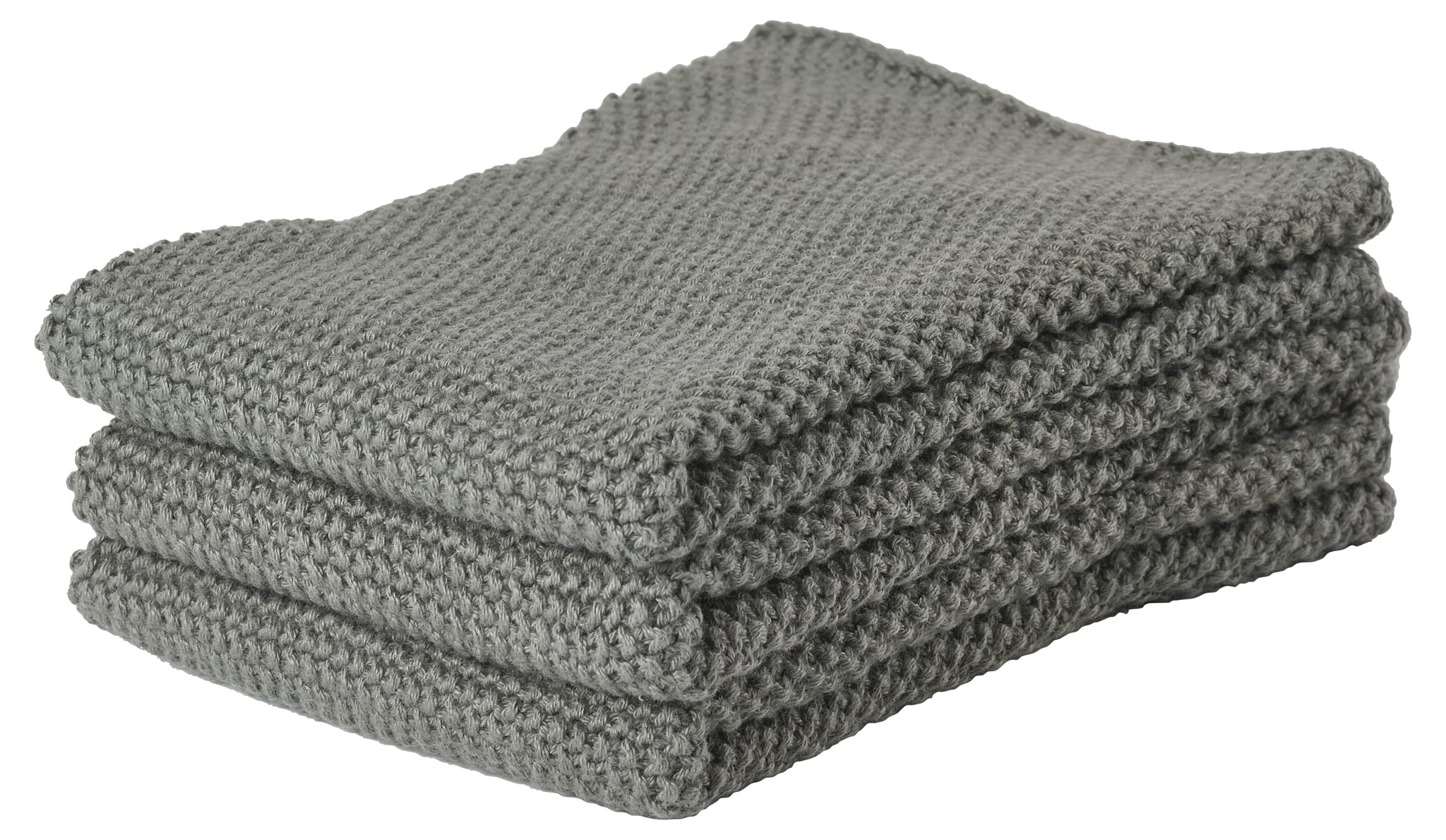 Zone Denmark Spüllappen Baumwolle Olive Green 3 Stück