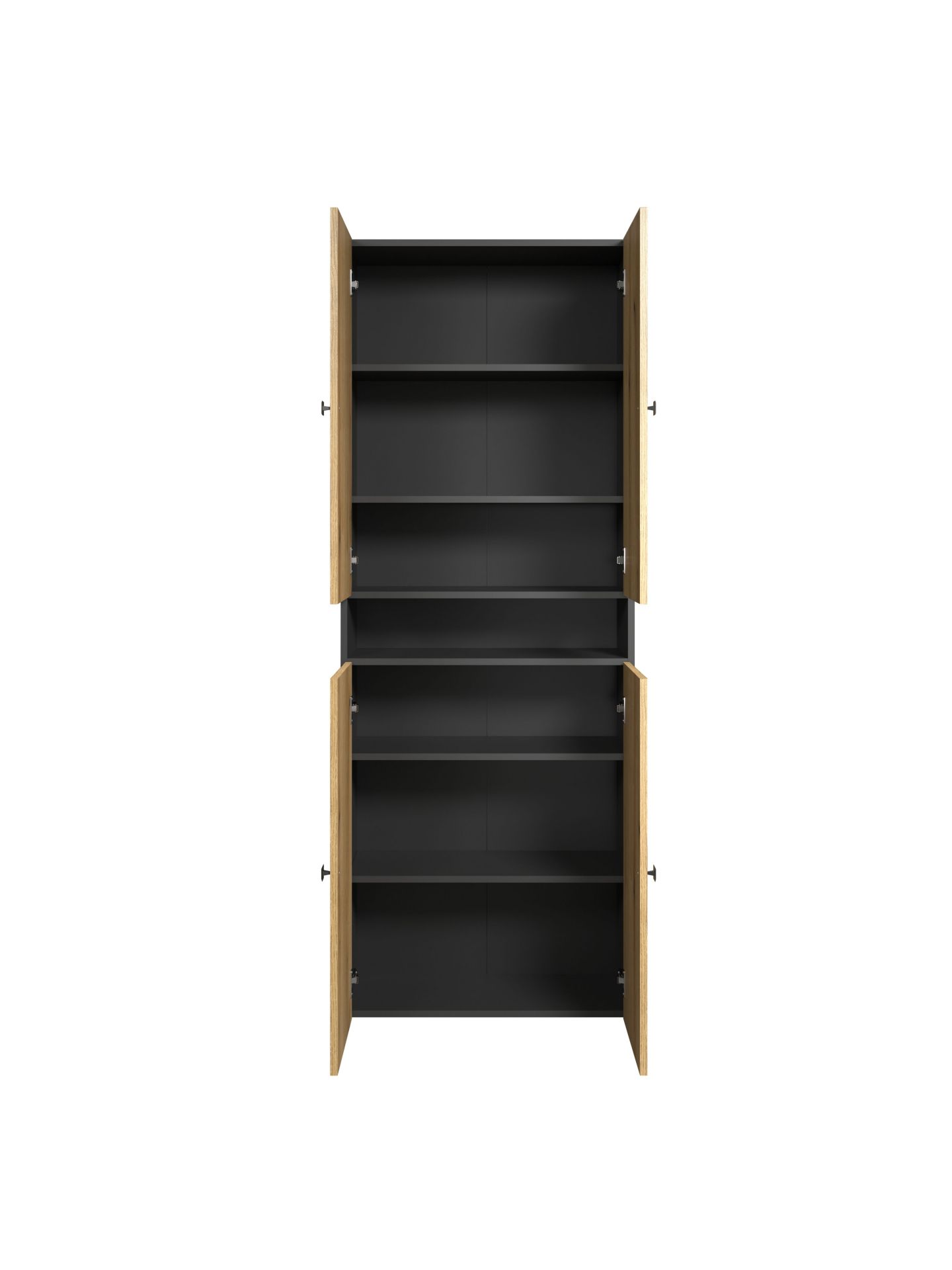 trendteam PureBliss Hochschrank Anthrazit Evoke Eiche