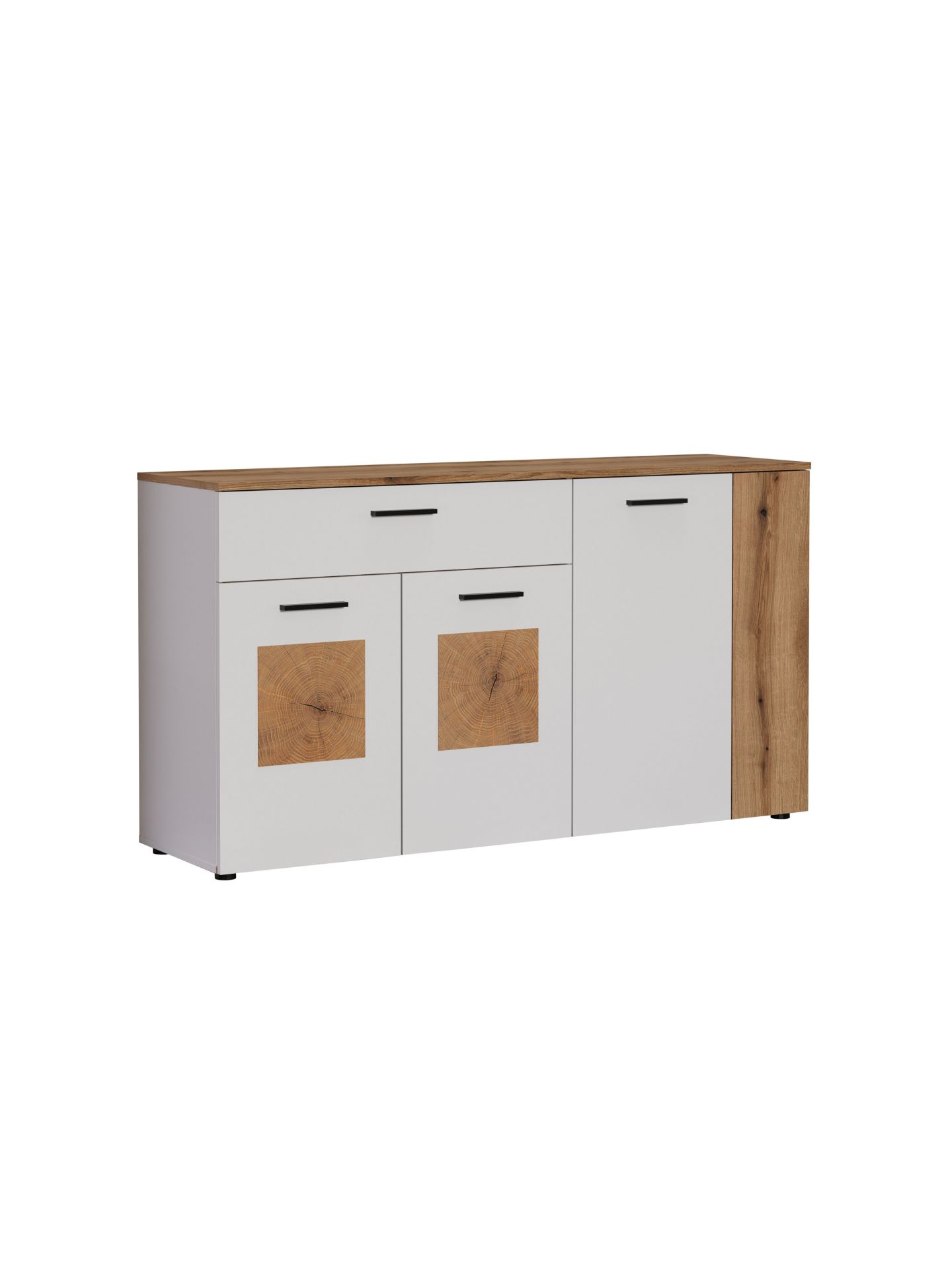 trendteam Vitoria Sideboard Weiß Coast Evoke Oak 150 cm