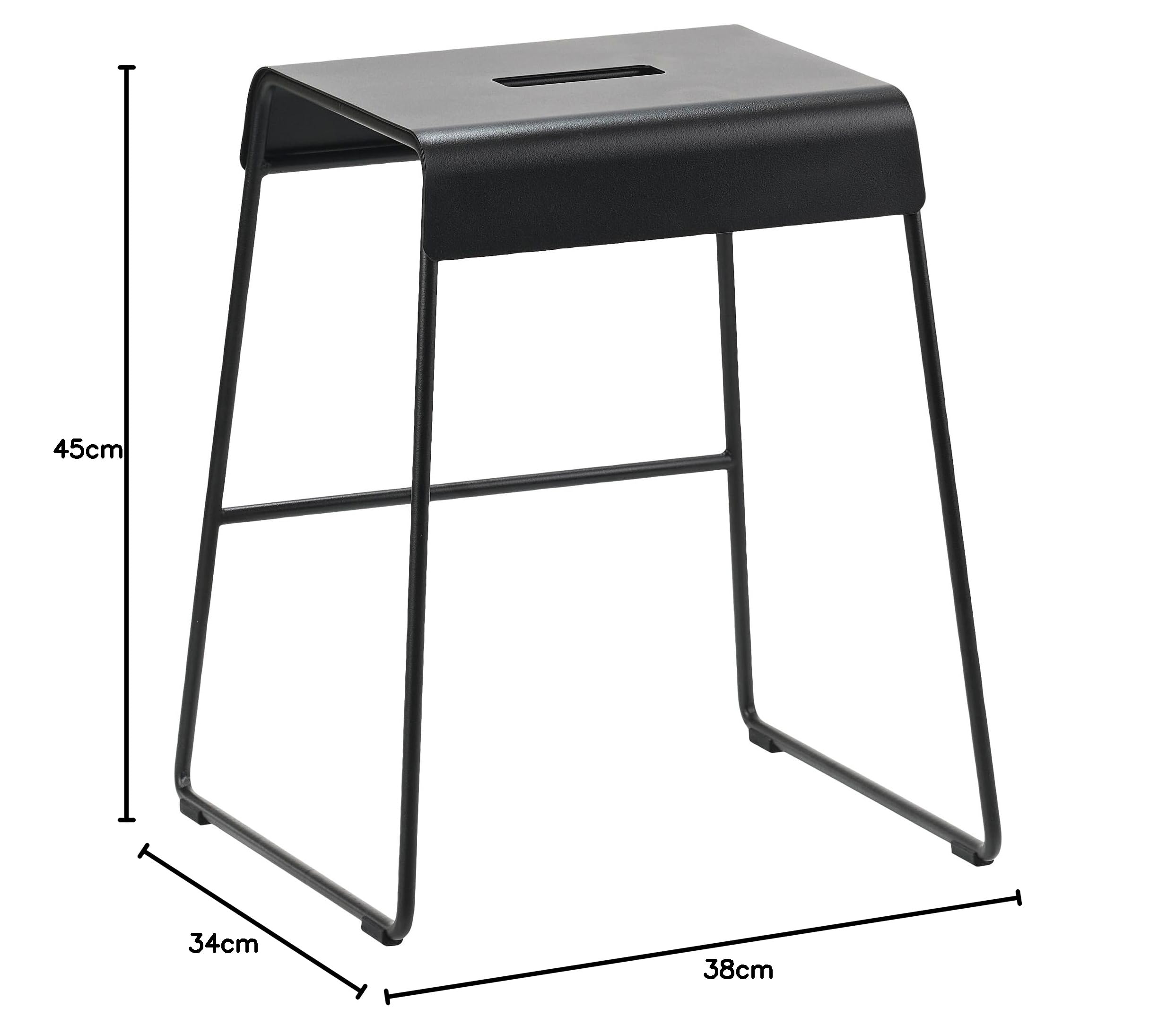 Zone Denmark A-Stool Hocker Schwarz 39 cm Stahl 110 kg