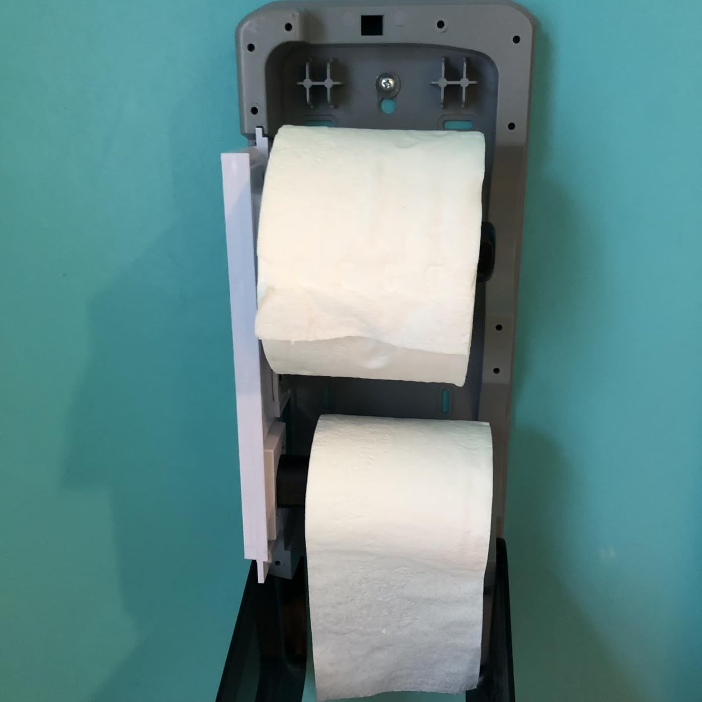 Pollock Toilettenpapierspender 2 Rollen Weiß ohne Bohren