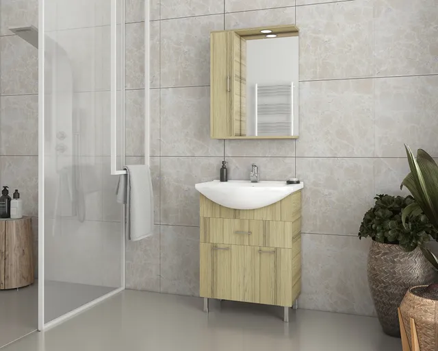 DROP Martinidis Ritmo 65 Waschtischunterschrank Eiche Natur
