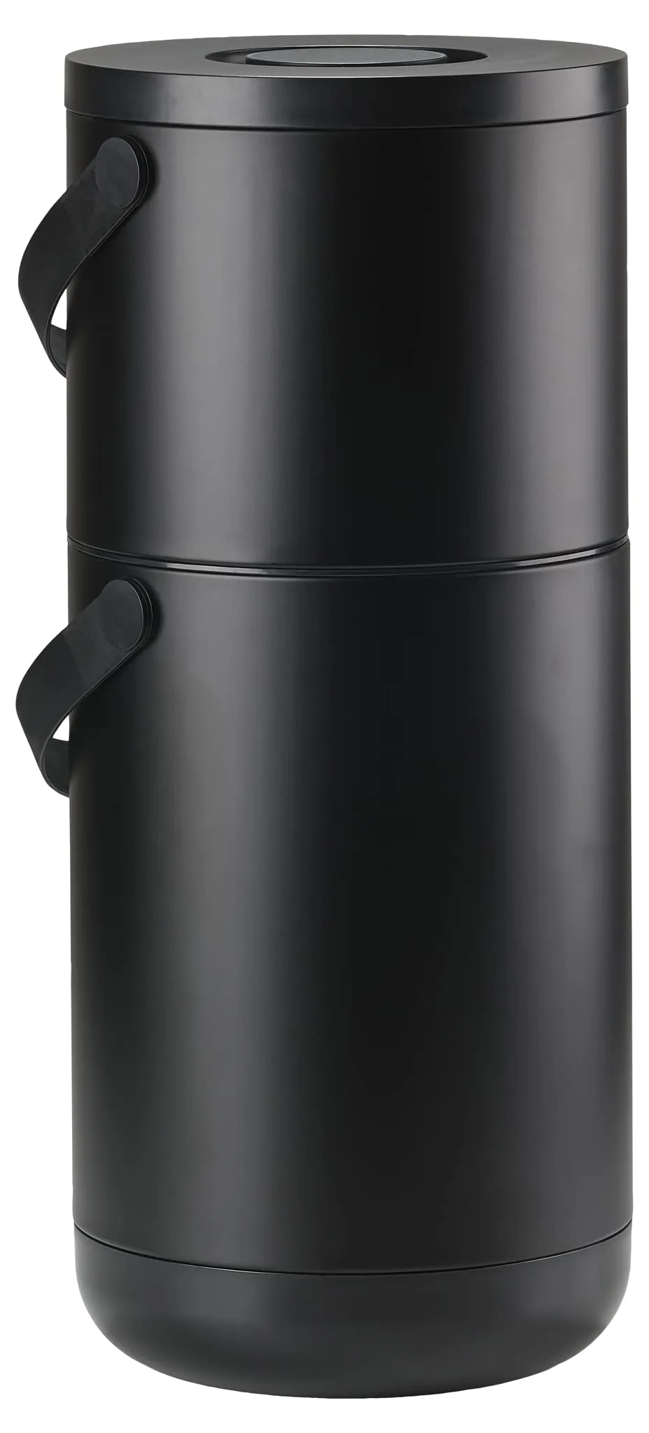 Zone Denmark Circular Abfalleimer 22+12L Schwarz Klickdeckel