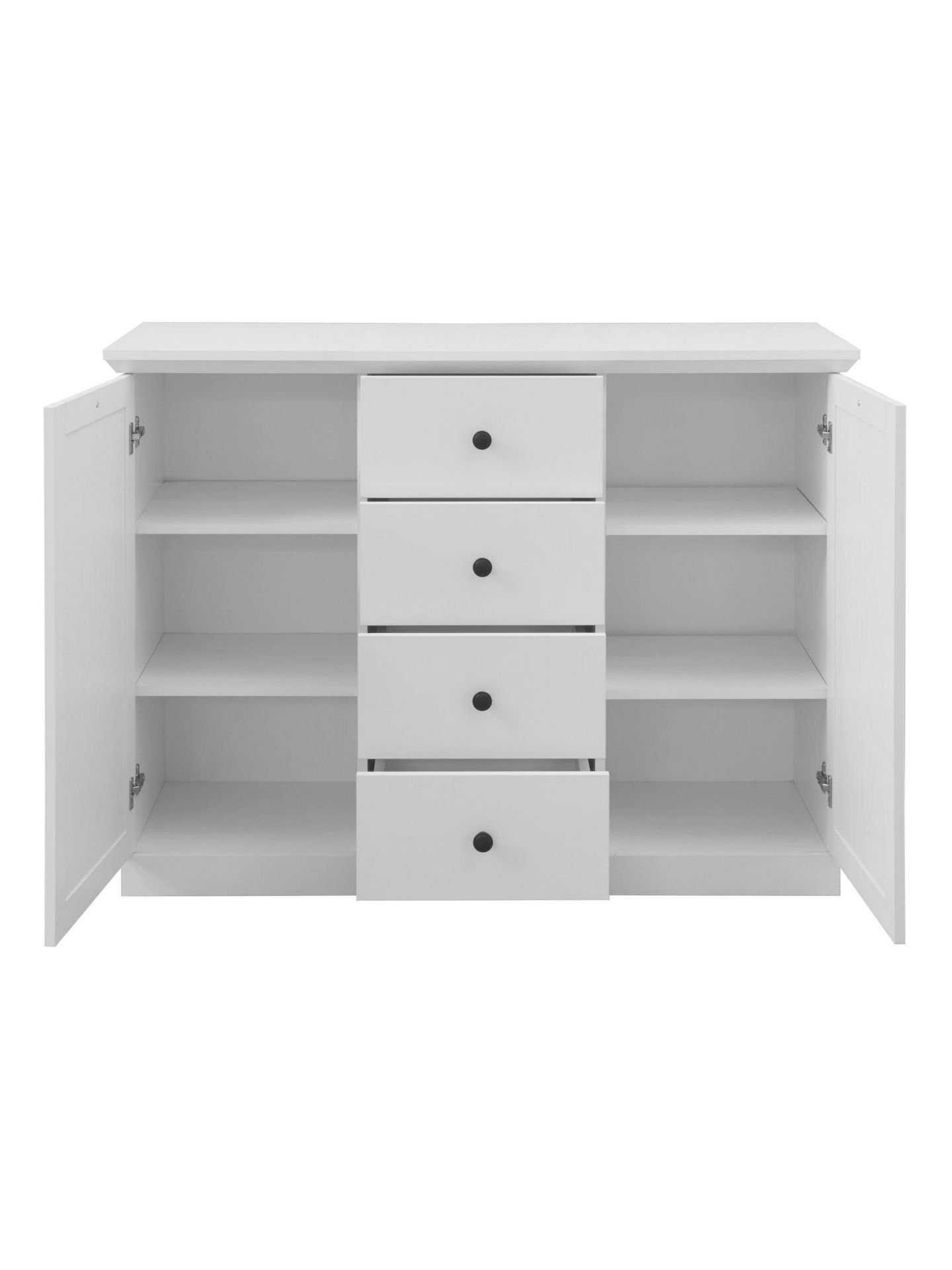 trendteam Brandson Baxter Sideboard weiß Dekor