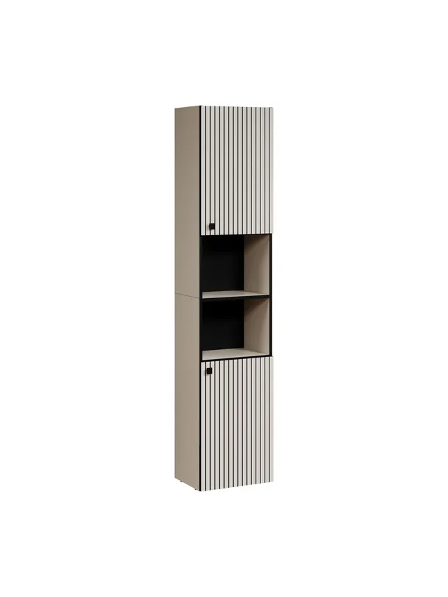 trendteam PureBliss Hochschrank Cashmere Schwarz