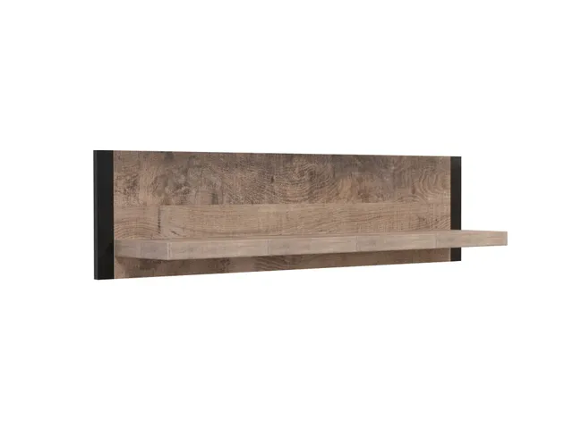 trendteam Emile Wandboard Eiche Tabak Schwarz
