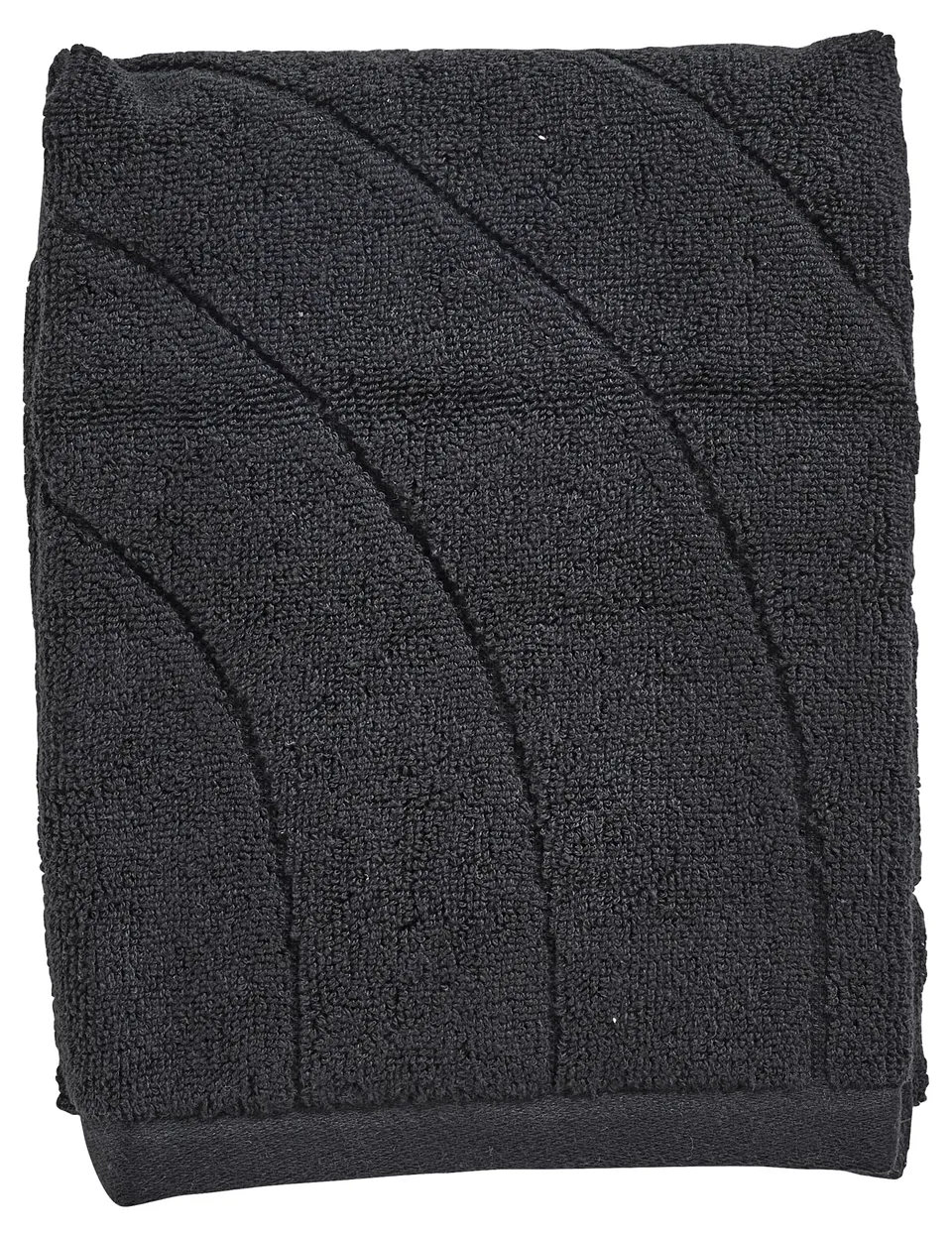 Zone Denmark Time Gästehandtuch 50x70 Schwarz Baumwolle