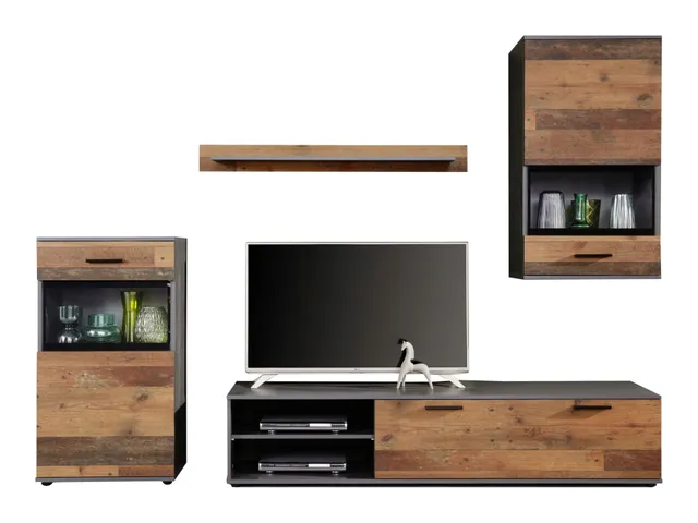 trendteam Mango Anbauwand Stapel Matera / Old Wood
