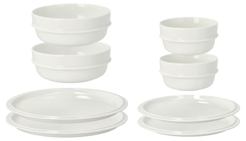 Zone Denmark Eau Geschirrset 8-tlg Offwhite Porzellan