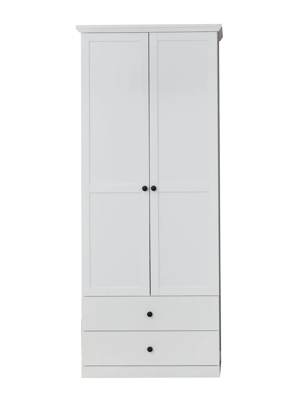 trendteam Brandson Baxter Garderobenschrank Weiß EB-Set