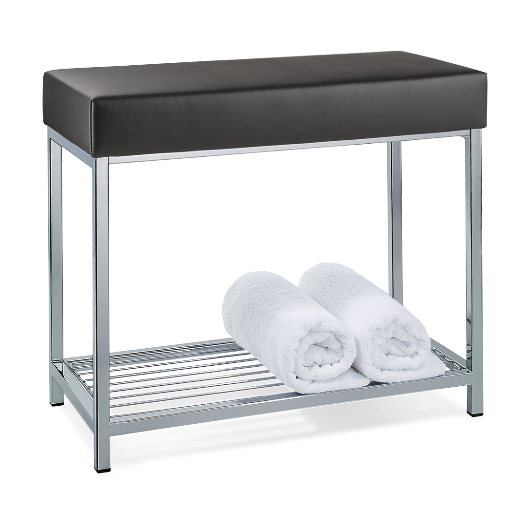 Decor Walther Classic DW 77 Sitzbank Chrom Weiß Kunstleder