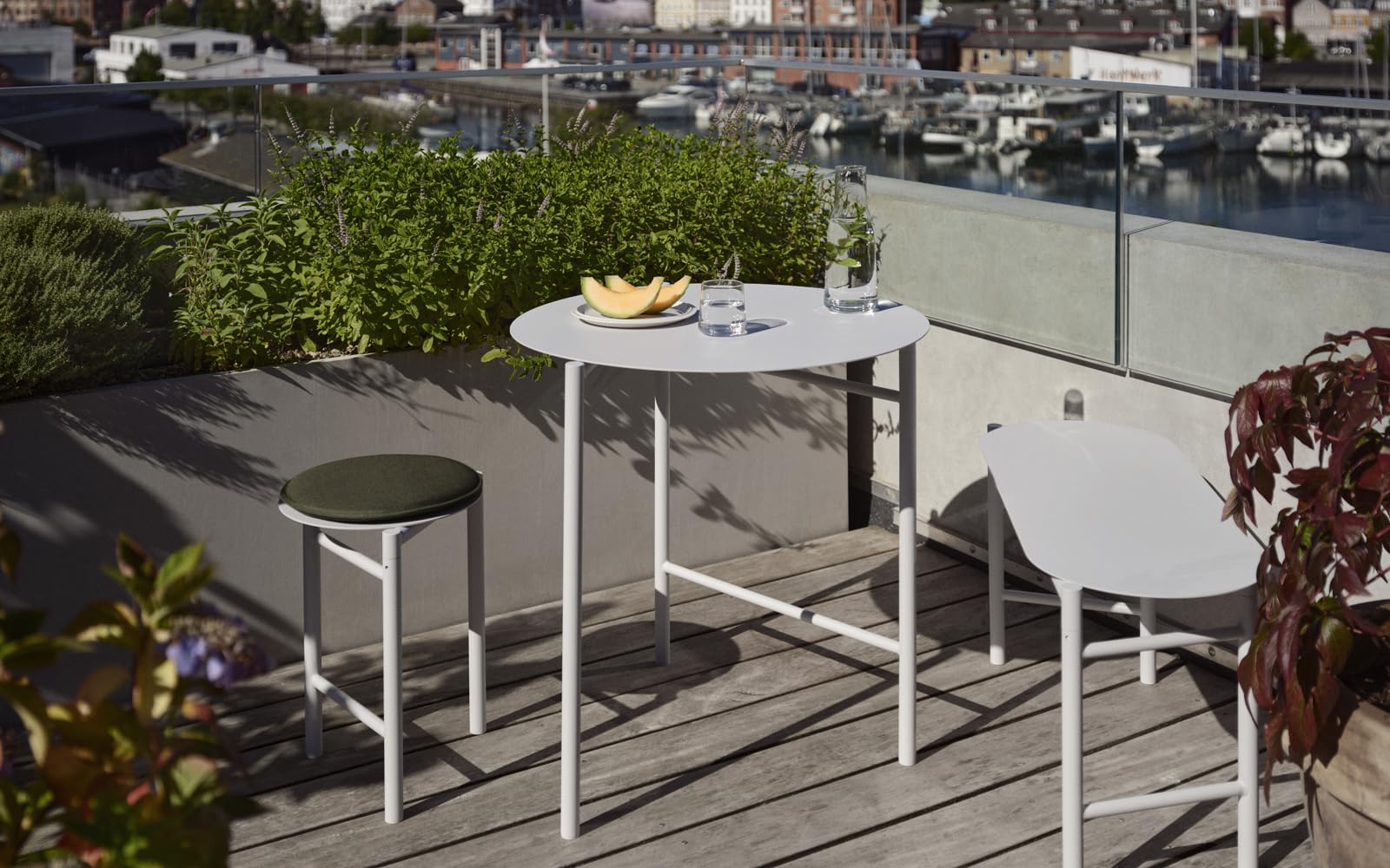 Zone Denmark Disc Balkonbank Soft Grey 90 cm klappbar
