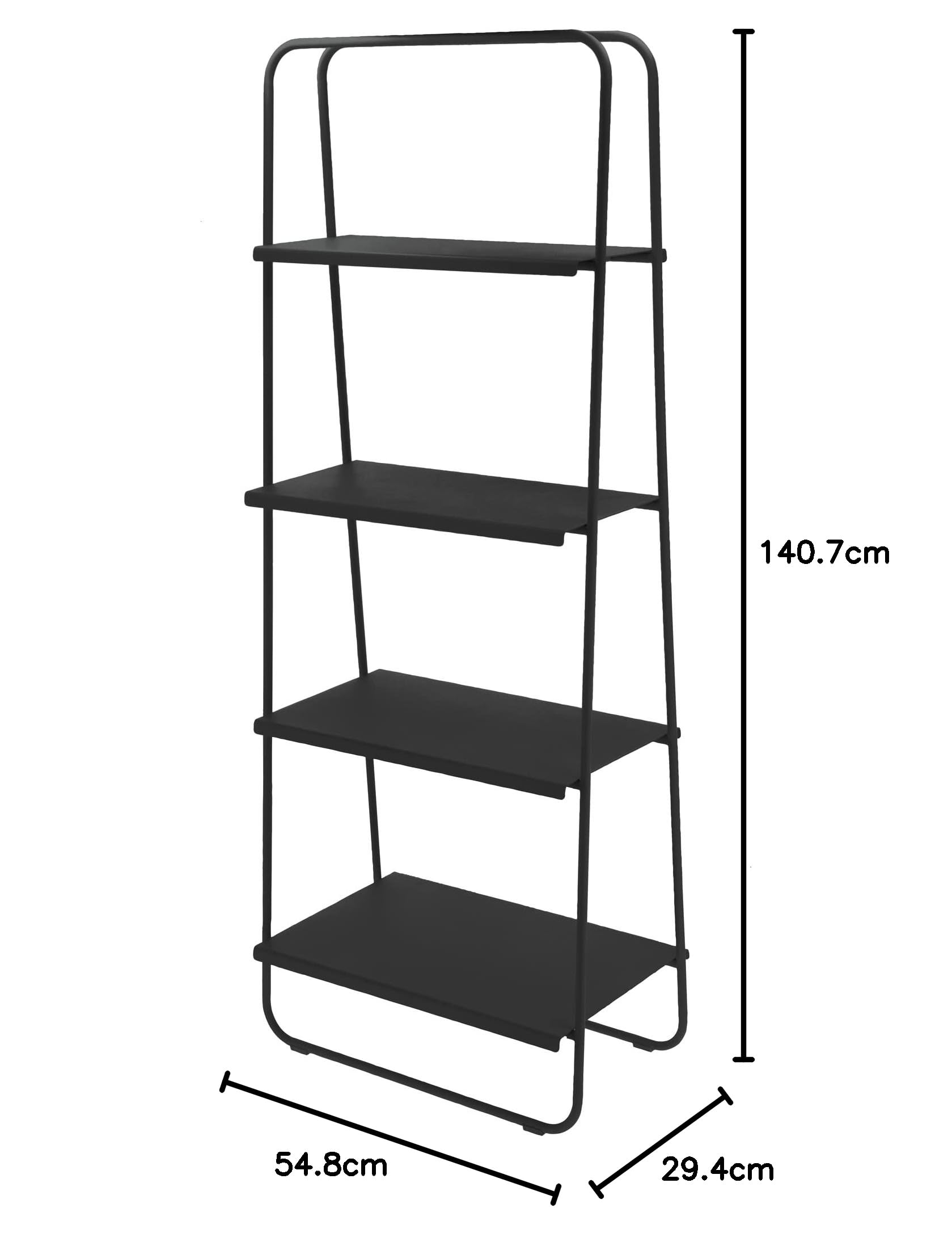 Zone Denmark A-Collection Bücherregal 140cm Schwarz Stahl