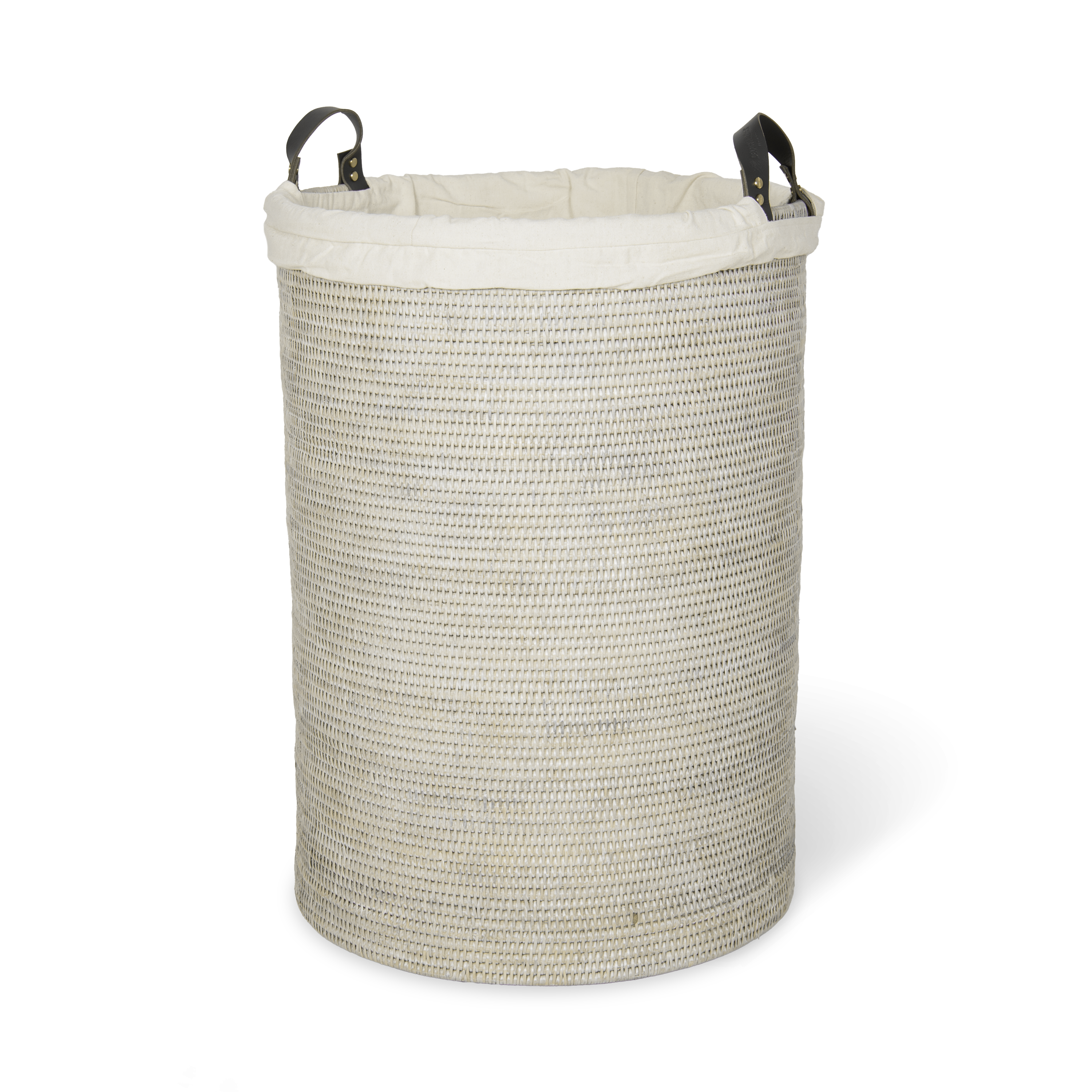 Decor Walther Basket Spa Wäschekorb Rattan Dunkel rollbar