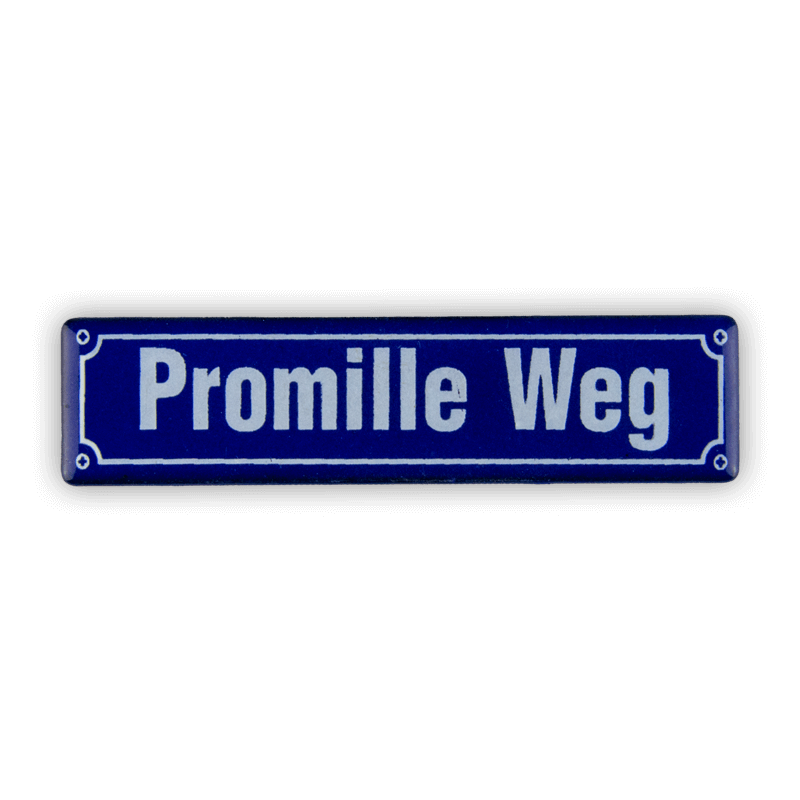 Münder Email Magnet-Shop Magnet Promille Weg 8x2 cm