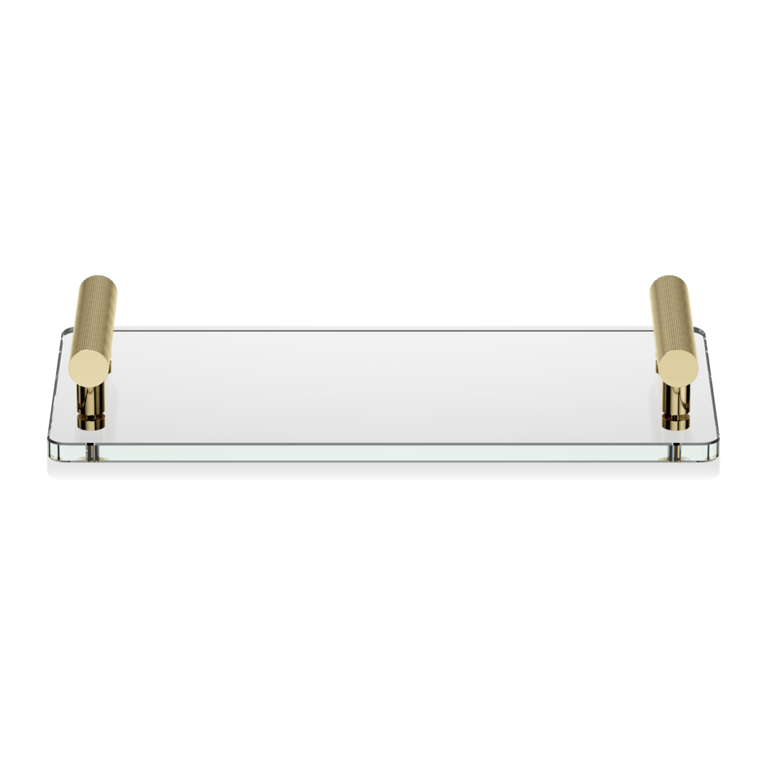 Decor Walther Club TAB Tablett Glas Klarglas Chrom