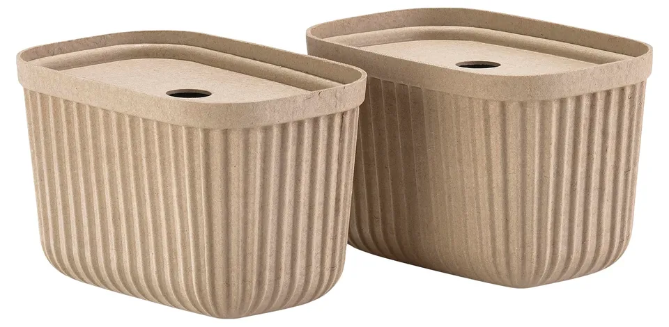 Zone Denmark Pulp Aufbewahrungsbox Braun 2er 23x15x15 cm