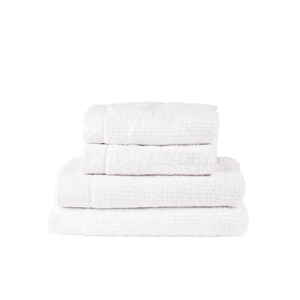 Zone Denmark Classic Handtuch Set Weiß Baumwolle