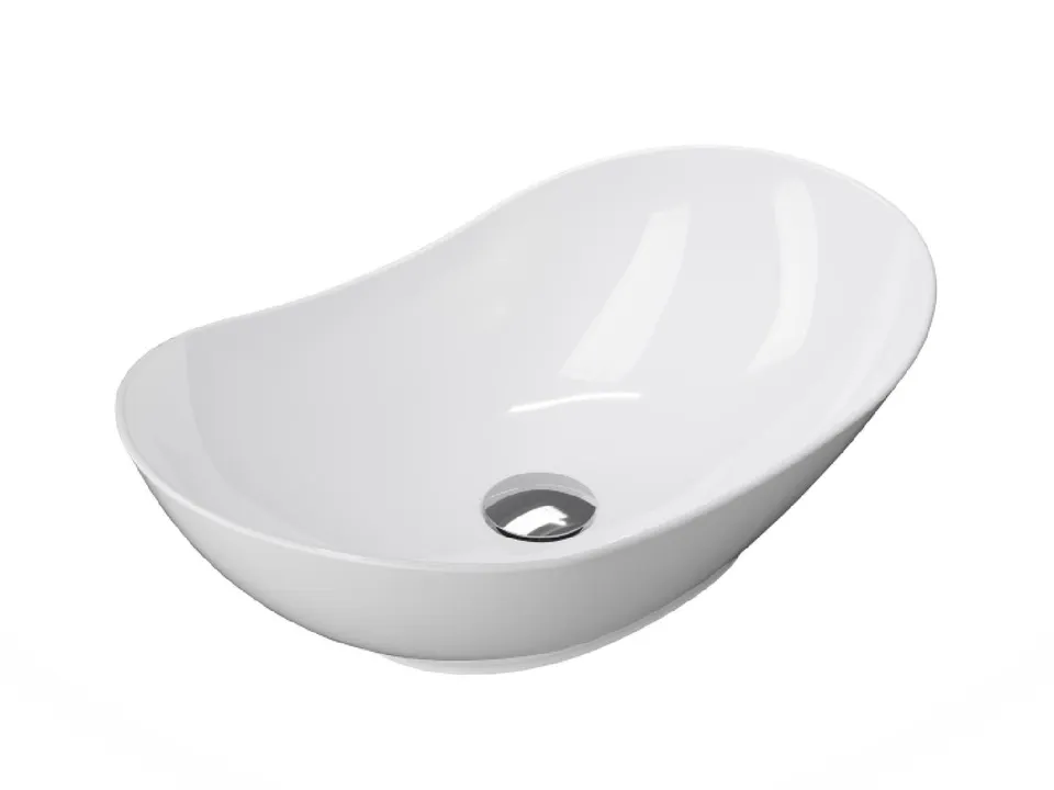 Treos Serie 800 Aufsatzbecken Keramik 520x320 weiß