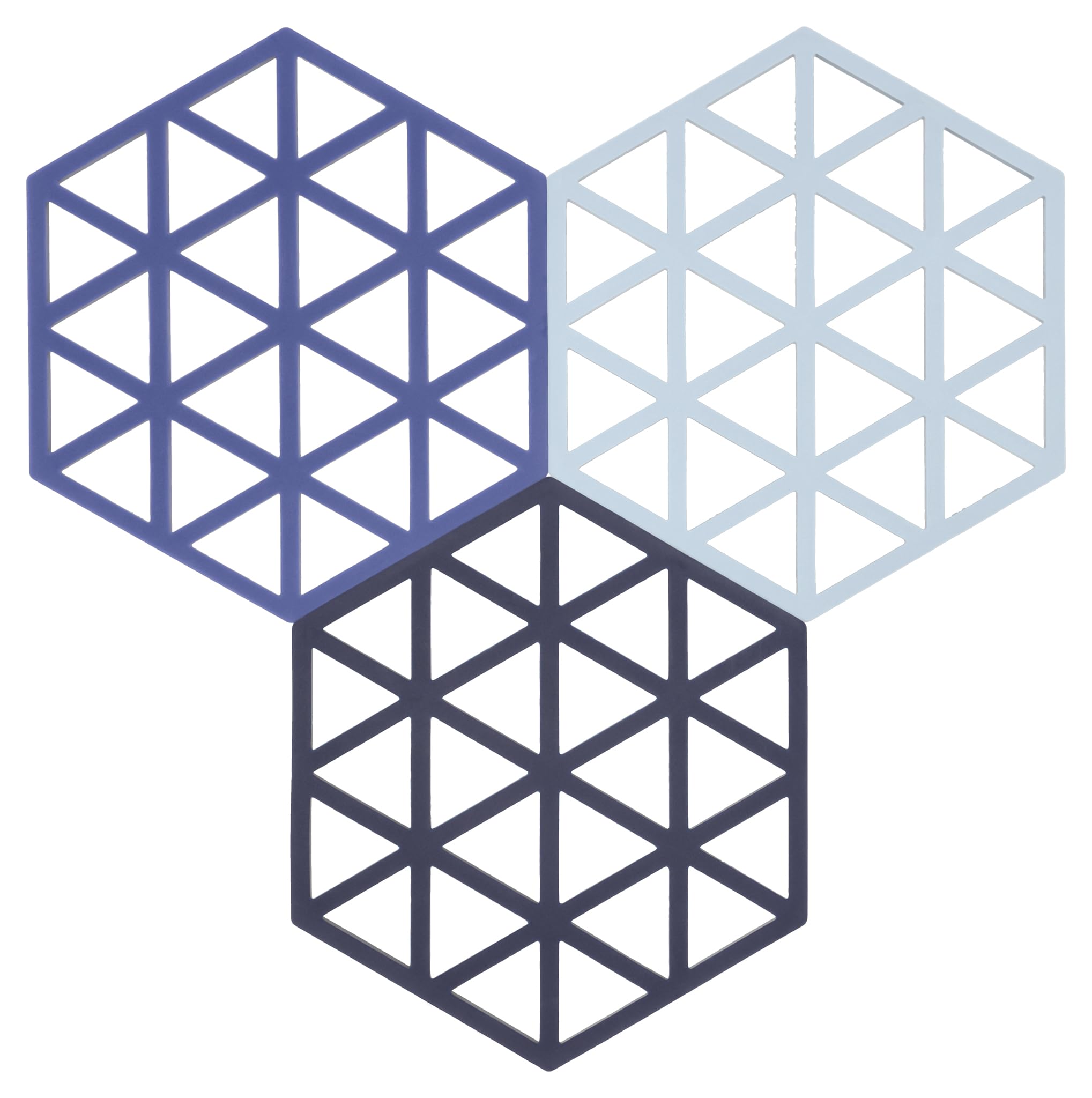 Zone Denmark Triangles Topfuntersetzer Silikon 3er Rot